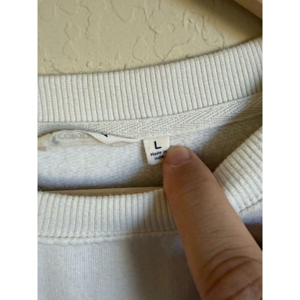 cotopaxi White Crewneck Sweatshirt with Rainbow Stripe - Picture 10 of 11